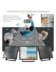 StarTech.com Filtro de Privacidad de 19 Pulgadas 5:4 para Monitor - Pantalla de Privacidad Protector Anti Brillo - Anti Luz Azul