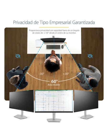 StarTech.com Filtro de Privacidad de 23,6 Pulgadas 16:9 para Monitor - Pantalla de Privacidad Protector Anti Brillo - Anti Luz A