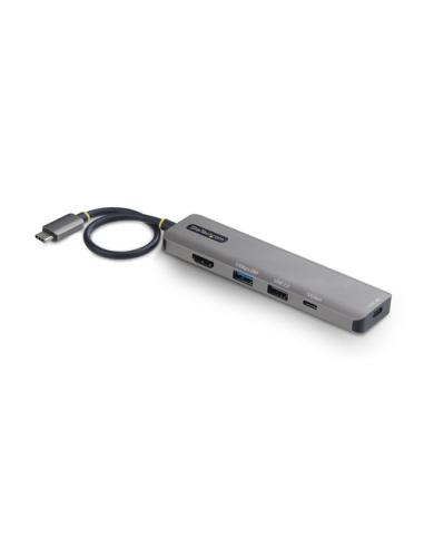 StarTech.com Mini Dock USB-C A HDMI - Adaptador Multipuertos Tipo C - PD de 140W - 4K 60Hz - Hub USB 10Gbps - Para MacBook / Del