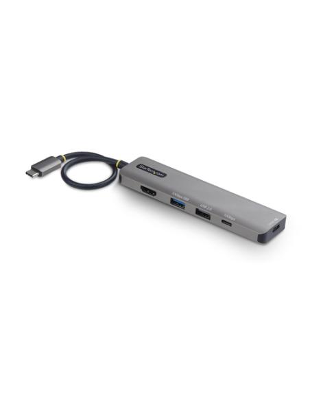 StarTech.com Mini Dock USB-C A HDMI - Adaptador Multipuertos Tipo C - PD de 140W - 4K 60Hz - Hub USB 10Gbps - Para MacBook / Del