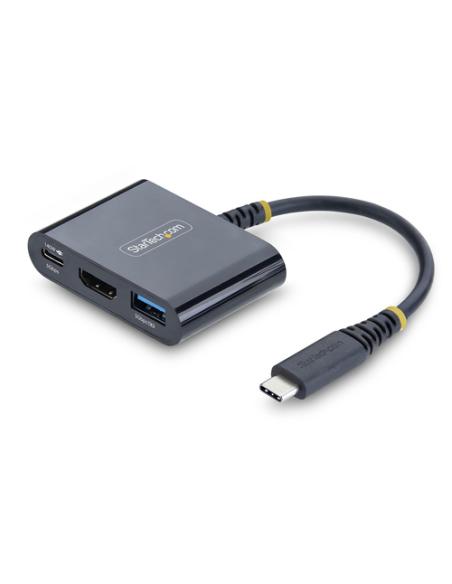 StarTech.com Dock Hub Multipuertos USB Tipo C a HDMI - Adaptador Multipuertos USB-C a HDMI - Carga de 140W - Hub Ladrón USB de 5