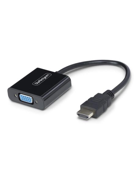 StarTech.com Adaptador HDMI a VGA - Conversor Activo HDMI a VGA - Conversor Activo de Vídeo para Ordenador de Sobremesa o Portát