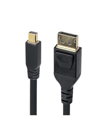 StarTech.com Cable Mini DisplayPort a DisplayPort 1.4 de 3m - 8K 60Hz - HBR3 - Adaptador MiniDP a DisplayPort - UHD 4K 120Hz - m