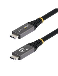 StarTech.com Cable USB4 50cm - Cable USB-C Certificado USB-IF - 80Gbps - Cable USB Tipo C - PD de 240W - 8K120/4K240 - DP 2.1 - 