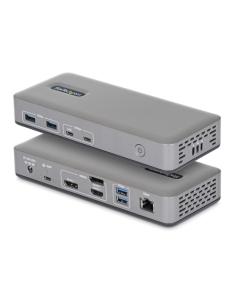 StarTech.com Docking Station USB-C - 3 Monitores 4K (2x 4K60Hz + 1x 4K30Hz) - PD 100W - 6 Puertos USB 10Gbps - GbE - DisplayPort