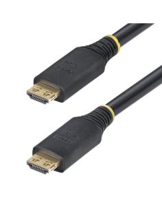 StarTech.com Cable HDMI de Alta Velocidad Activo de 15m - Conectores de Agarre - UHD 4K60Hz/1440p 144Hz - 18Gbps - HDR10/HDCP 2.