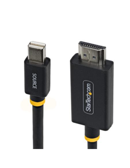 StarTech.com Cable Adaptador Mini DisplayPort a HDMI de 2m - 4K 60Hz HBR3/HDCP 2.3/DPCP - Cable mDP a HDMI 2.0 - Conversor de Ví