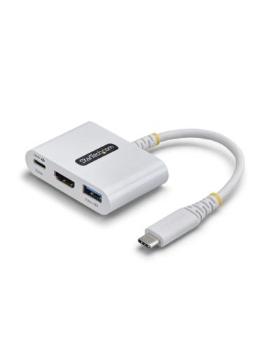 StarTech.com Dock Hub Multipuertos USB Tipo C a HDMI - Adaptador Multipuertos USB-C a HDMI - Carga de 140W - Hub Ladrón USB de 5