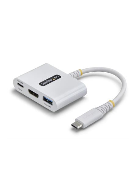 StarTech.com Dock Hub Multipuertos USB Tipo C a HDMI - Adaptador Multipuertos USB-C a HDMI - Carga de 140W - Hub Ladrón USB de 5