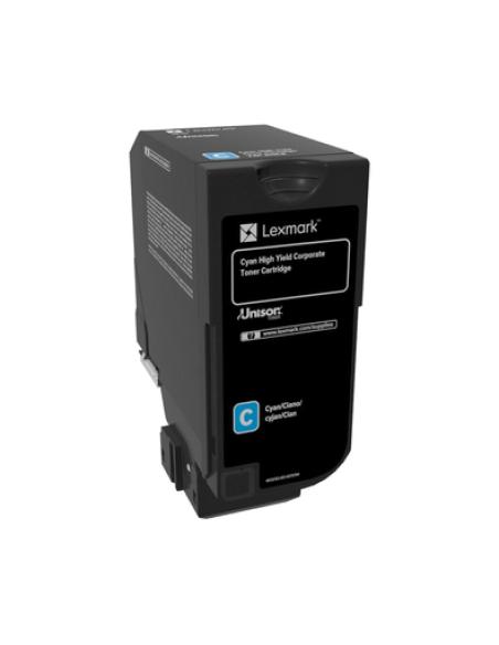 Lexmark 74C2HCE cartucho de tóner 1 pieza(s) Original Cian