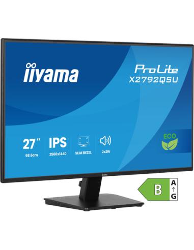 iiyama ProLite X2792QSU-B1 pantalla para PC 68,6 cm (27") 2560 x 1440 Pixeles Quad HD LED Negro