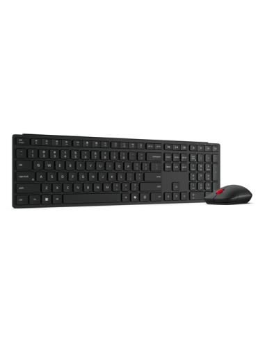 Lenovo 4X31S04841 teclado Ratón incluido Hogar / Oficina RF Wireless + Bluetooth Español Negro