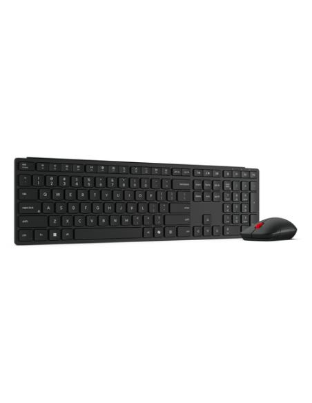 Lenovo 4X31S04841 teclado Ratón incluido Hogar / Oficina RF Wireless + Bluetooth Español Negro
