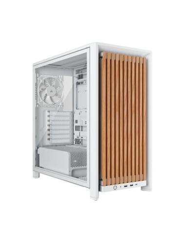 Corsair FRAME 4000D WOOD RS Midi Tower Madera, Blanco