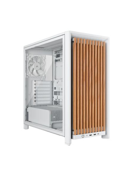 Corsair FRAME 4000D WOOD RS Midi Tower Madera, Blanco