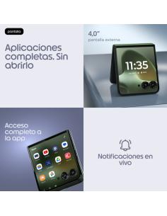 Motorola razr 70 plus 17,5 cm (6.9") SIM doble Android 16.0 5G USB Tipo C 12 GB 512 GB 4500 mAh Verde oscuro