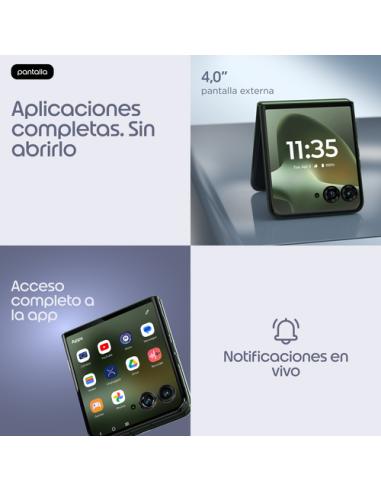 Motorola razr 70 plus 17,5 cm (6.9") SIM doble Android 16.0 5G USB Tipo C 12 GB 512 GB 4500 mAh Verde oscuro