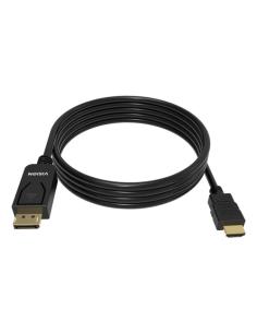 Vision TC 2MDPHDMI8K/BL adaptador de cable de vídeo 2 m DisplayPort HDMI Negro