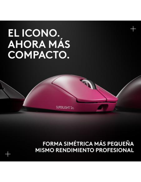 Logitech G PRO X SUPERLIGHT 2c, ratón inalámbrico para gaming ratón compacto de 53 g de calidad profesional con 5 botones progra
