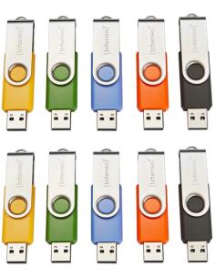 Intenso Basic Line unidad flash USB 4 GB USB tipo A 2.0 Negro, Azul, Verde, Naranja, Amarillo