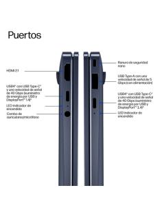 HP EliteBook X G2q 14 inch Notebook Next Gen AI PC Wolf Pro Security Edition Copilot+ PC Snapdragon X1P-42-100 Portátil 35,6 cm 