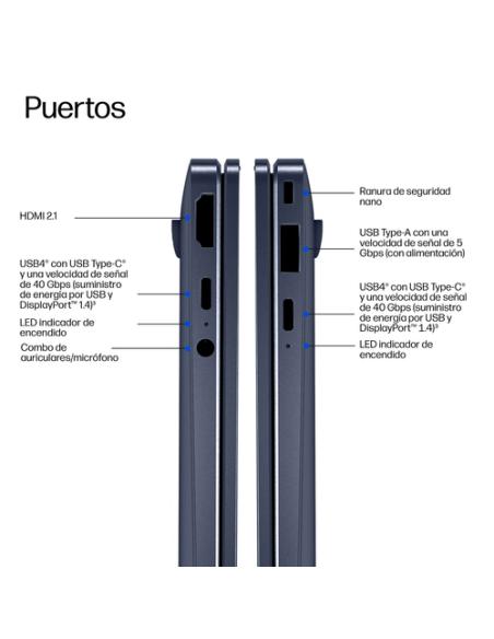 HP EliteBook X G2q 14 inch Notebook Next Gen AI PC Wolf Pro Security Edition Copilot+ PC Snapdragon X1P-42-100 Portátil 35,6 cm 