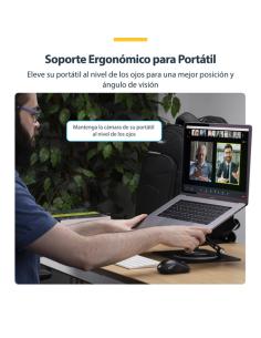 StarTech.com Soporte Elevador de Ordenador Portátil - Base Giratoria de 360 -Base Giratoria de Ordenador para Escritorio - Altur