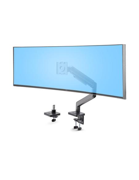 StarTech.com Soporte VESA de Sobremesa para Monitor Curvo de 49" Ultraancho 32:9 - Brazo VESA para Monitor con Grommet/Mordaza -