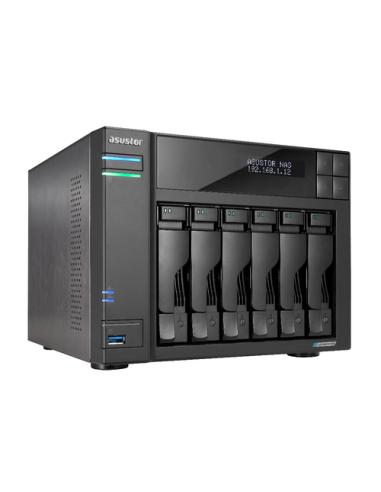 Asustor LOCKERSTOR 6 Gen2 NAS Escritorio Intel® Celeron® N5105 8 GB DDR4 Unidad de disco duro ADM Negro