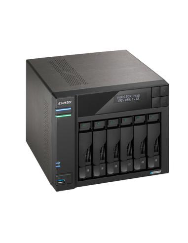 Asustor LOCKERSTOR 6 Gen2 NAS Escritorio Intel® Celeron® N5105 8 GB DDR4 Unidad de disco duro ADM Negro