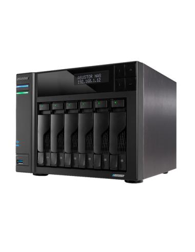 Asustor LOCKERSTOR 6 Gen2 NAS Escritorio Intel® Celeron® N5105 8 GB DDR4 Unidad de disco duro ADM Negro