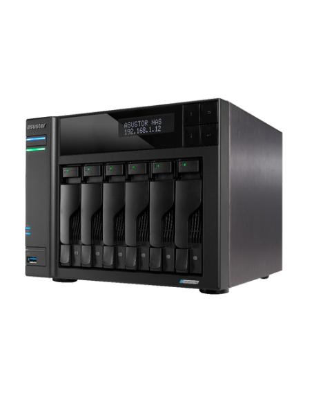 Asustor LOCKERSTOR 6 Gen2 NAS Escritorio Intel® Celeron® N5105 8 GB DDR4 Unidad de disco duro ADM Negro