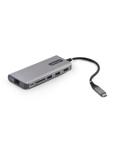 StarTech.com Adaptador Multipuertos USB-C a HDMI - PD 140W - Hub Ladrón USB de 3 Puertos - 4K 60Hz - Ranura para Tarjetas SD - M