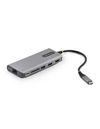 StarTech.com Adaptador Multipuertos USB-C a HDMI - PD 140W - Hub Ladrón USB de 3 Puertos - 4K 60Hz - Ranura para Tarjetas SD - M