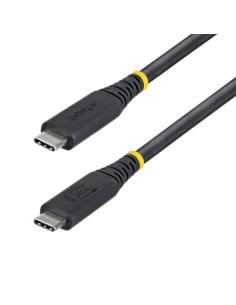 StarTech.com Cable USB4 de 1m USB-C - Cable USB Tipo C - Cable DP 2.1 - DP40 - Certificado USB-IF - Compatible con Thunderbolt 4