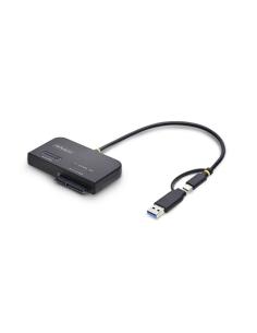 StarTech.com Adaptador USB-C/USB-A a NVMe M.2 y SATA 2.5/3.5in 10Gbps - Lector de SSD Externo - Sin Herramientas - B+M/M-Key