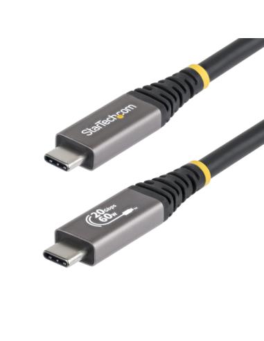 StarTech.com Cable USB4 3m - Cable USB-C Certificado USB-IF - 20Gbps - PD 240W EPR - 4K120 - DP 2.1 - Cable USB Tipo C - Recubri