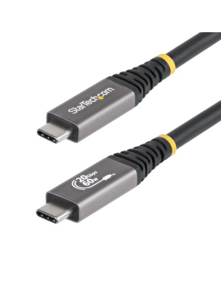StarTech.com Cable USB4 3m - Cable USB-C Certificado USB-IF - 20Gbps - PD 240W EPR - 4K120 - DP 2.1 - Cable USB Tipo C - Recubri