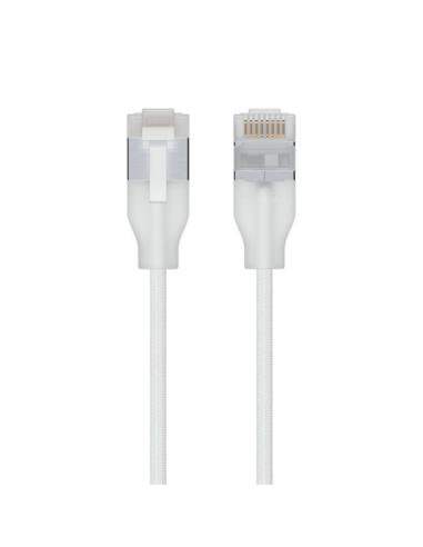 Ubiquiti UACC-Cable-Patch-EL-C6A-1M-W cable de red Translúcido, Blanco Cat6a