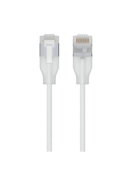 Ubiquiti UACC-Cable-Patch-EL-C6A-3M-W cable de red Translúcido, Blanco Cat6a