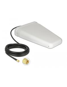 DeLOCK Antena LTE SMA macho de 7 - 9 dBi direccional con cable de conexión (RG-58, 5 m) blanca para exteriores