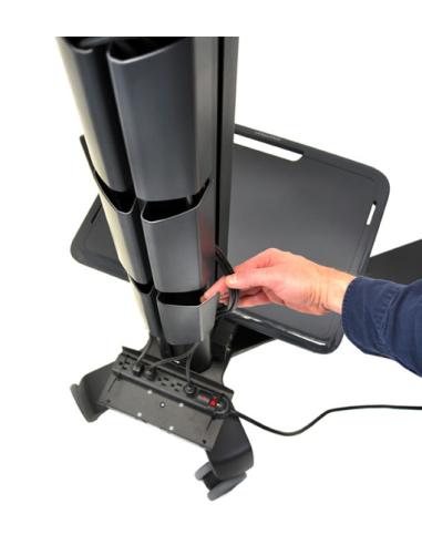 Ergotron Neo-Flex Mobile MediaCenter UHD Negro Panel plano Carro multimedia