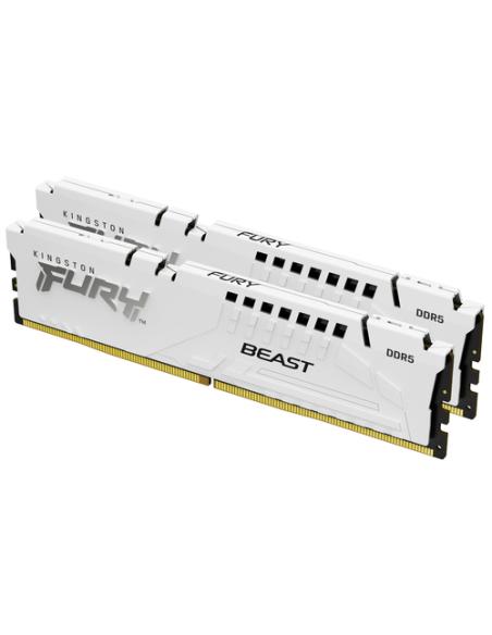 Kingston Technology FURY Beast 64GB 6000MT/s DDR5 CL30 DIMM (Kit of 2) White EXPO