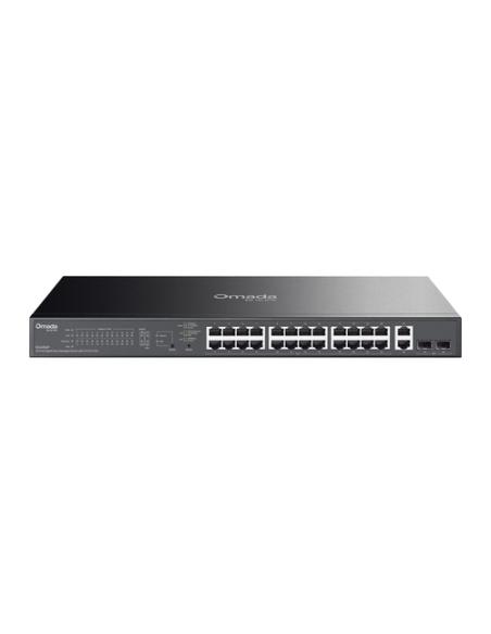 TP-Link ES228GP switch Gestionado L2 Gigabit Ethernet (10/100/1000) Energía sobre Ethernet (PoE) Negro