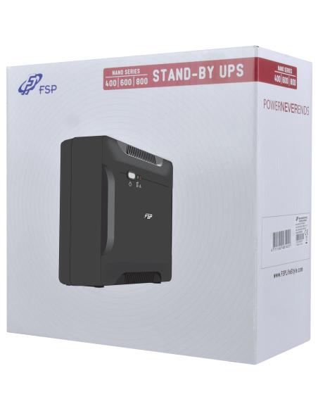 FSP Nano 600 sistema de alimentación ininterrumpida (UPS) En espera (Fuera de línea) o Standby (Offline) 0,6 kVA 360 W 2 salidas