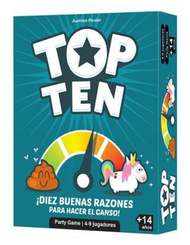Asmodee Top Ten Juego De Cartas Lógico
