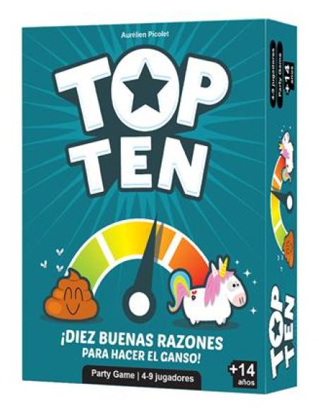 Asmodee Top Ten Juego De Cartas Lógico