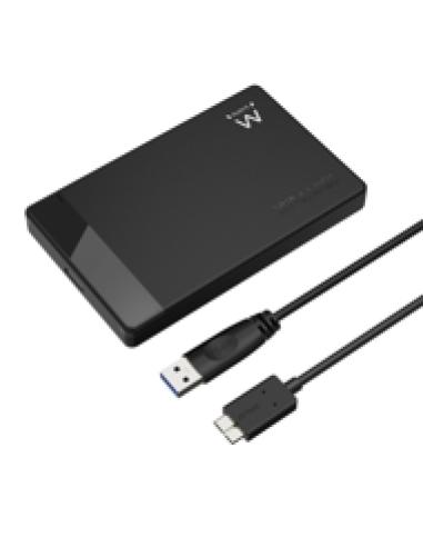 CAJA EXTERNA DISCO DURO 2.5" SATA EWENT USB 3.2 SIN TORNILLOS EW7049
