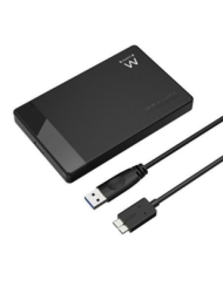 CAJA EXTERNA DISCO DURO 2.5" SATA EWENT USB 3.2 SIN TORNILLOS EW7049