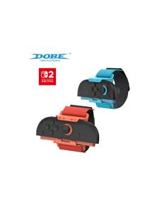 Bandas de Muñeca DOBE Ajustables para Joy-Con Nintendo Switch 2 Rojo y Azul 2